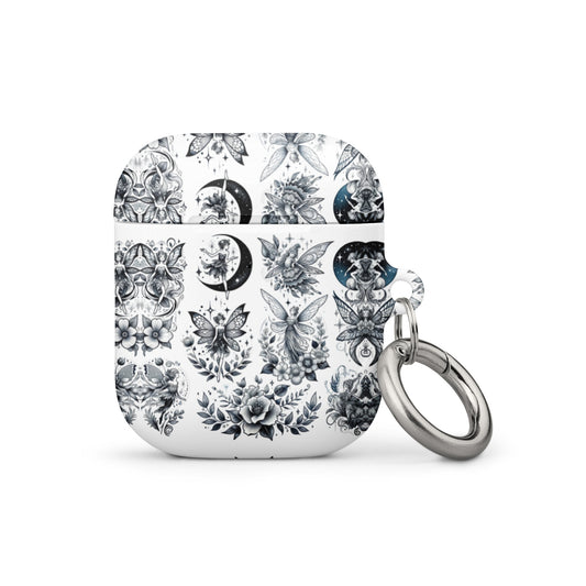 Mystic Fairy AirPods® Case | Impact-Resistant Polycarbonate | Metal Carabiner | Scratch & Drop Protection - BrushstrokesOfCode