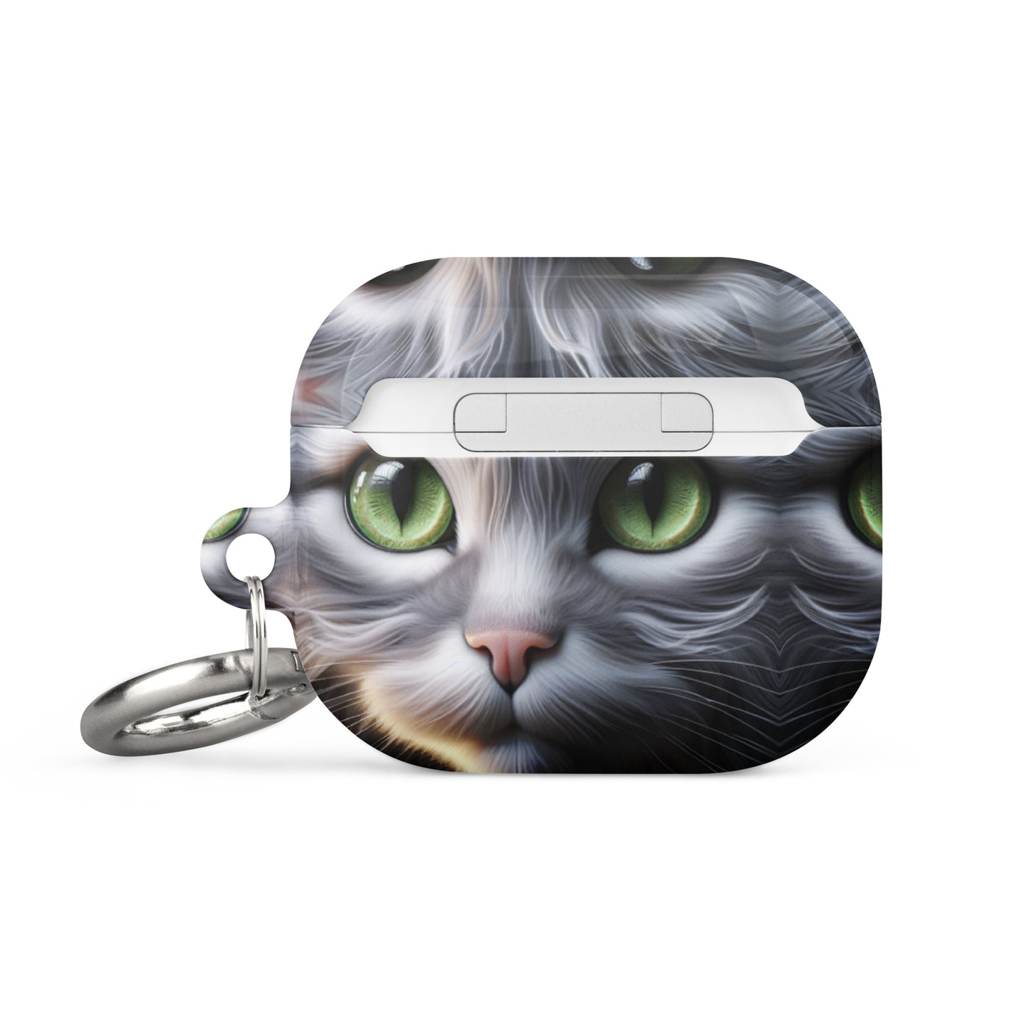 Cat Eyes AirPods® Case | Impact-Absorbing Polycarbonate | Metal Carabiner | Scratch & Drop Protection