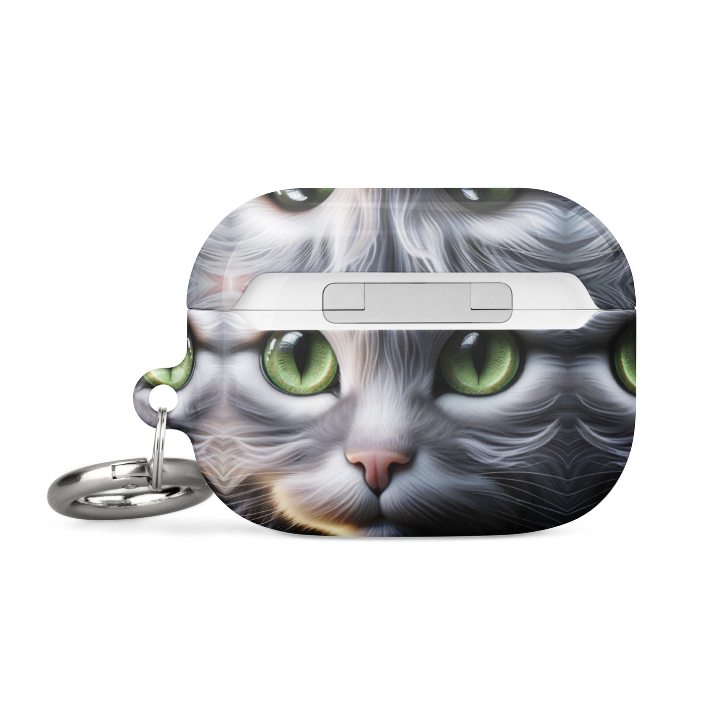 Cat Eyes AirPods® Case | Impact-Absorbing Polycarbonate | Metal Carabiner | Scratch & Drop Protection