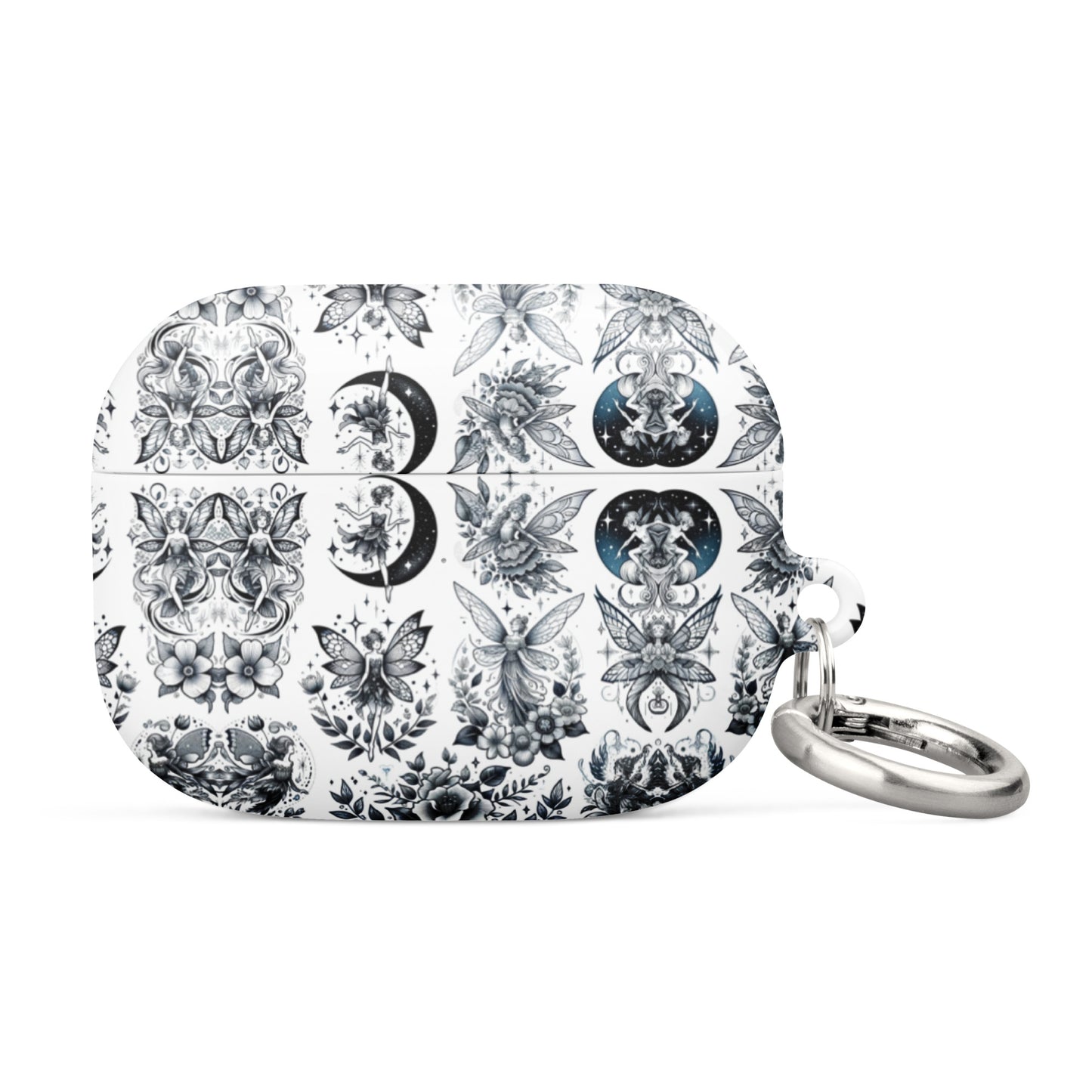 Mystic Fairy AirPods® Case | Impact-Resistant Polycarbonate | Metal Carabiner | Scratch & Drop Protection - BrushstrokesOfCode