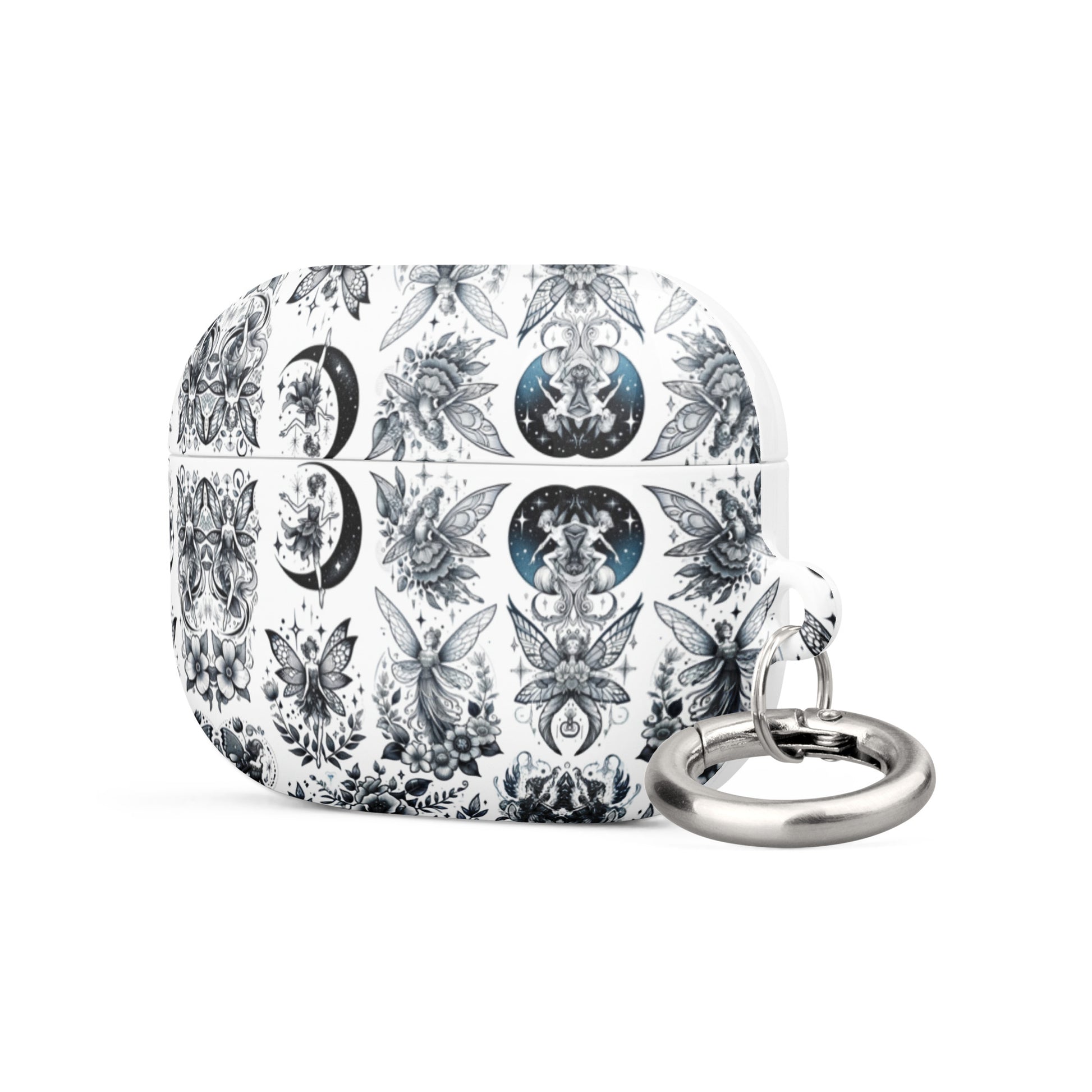 Mystic Fairy AirPods® Case | Impact-Resistant Polycarbonate | Metal Carabiner | Scratch & Drop Protection - BrushstrokesOfCode