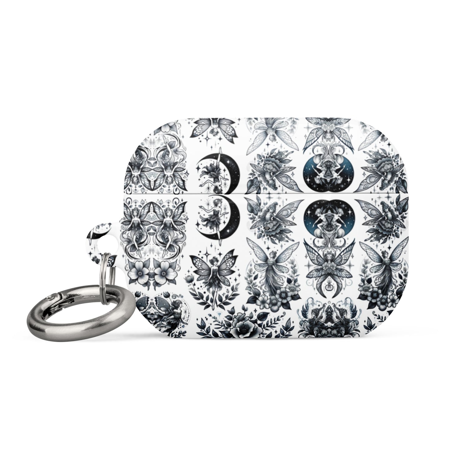 Mystic Fairy AirPods® Case | Impact-Resistant Polycarbonate | Metal Carabiner | Scratch & Drop Protection - BrushstrokesOfCode