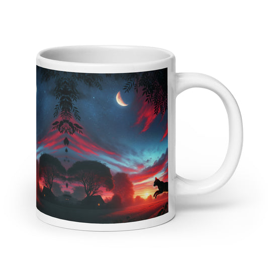 Sunset Cat Mug | Ceramic Coffee Mug | Dishwasher & Microwave Safe | Vivid Print | 11 oz, 15 oz, 20 oz